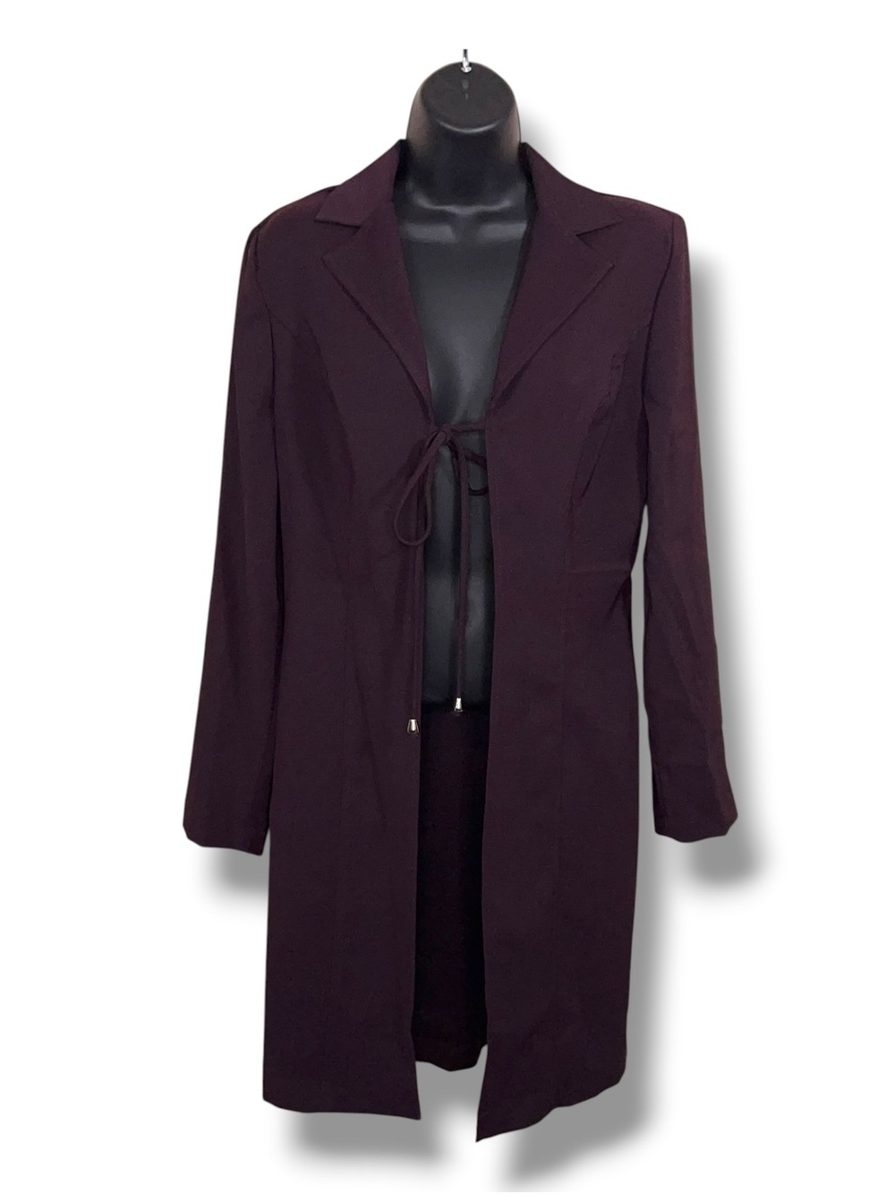 Vintage 90s 9/10 Breakin Loose Purple Long Blazer Jacket Long Sleeve Eggplant